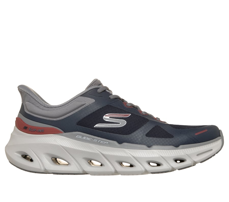 Skechers Slip-ins Relaxed Fit: Glide-Step - Opportune Day, NAVY / RED, fullimage number 0