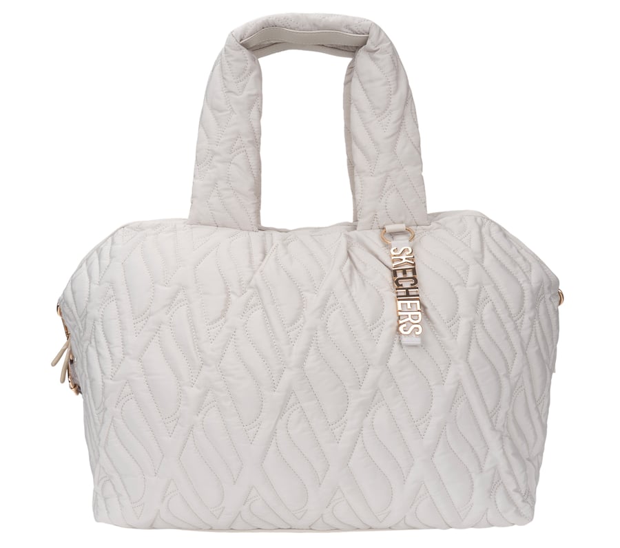 Quilted Tote Bag, BEIGE, fullimage number 0