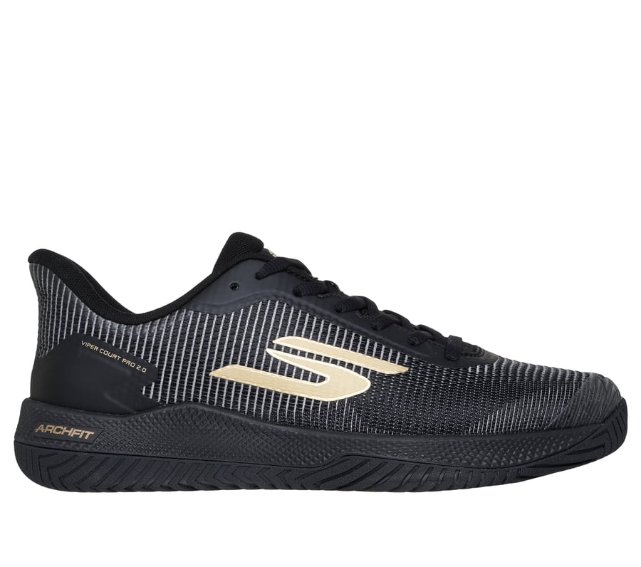 Skechers Viper Court Pro 2.0, BLACK / GOLD, fullimage number 0
