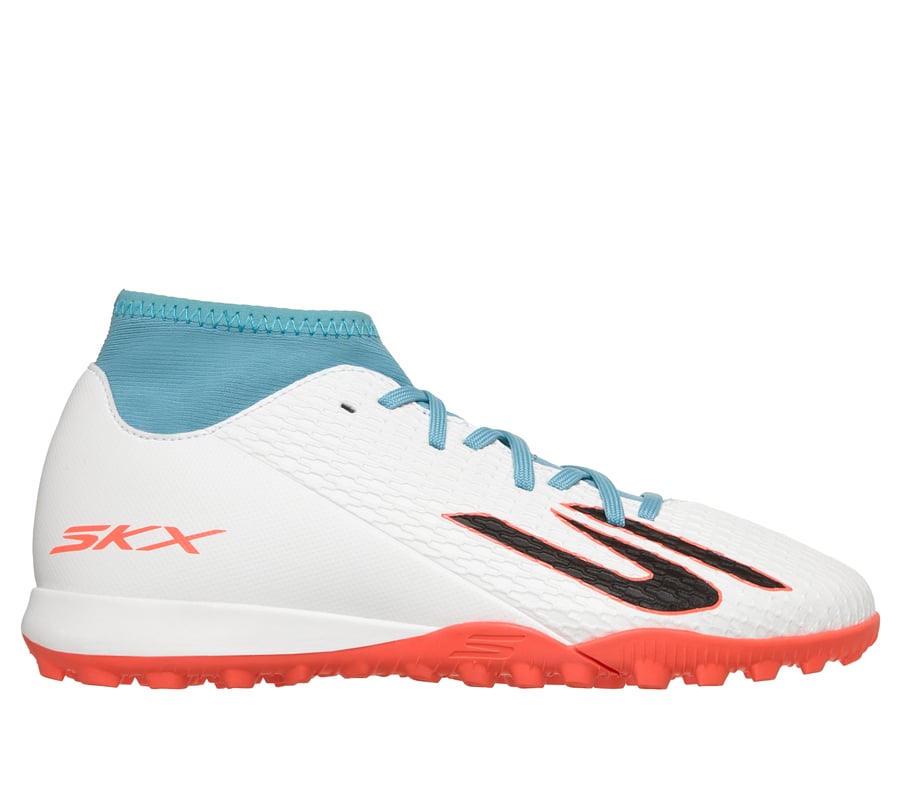 Skechers SKX_2 Jr High Youth TF, WHITE / TURQUOISE, fullimage number 0
