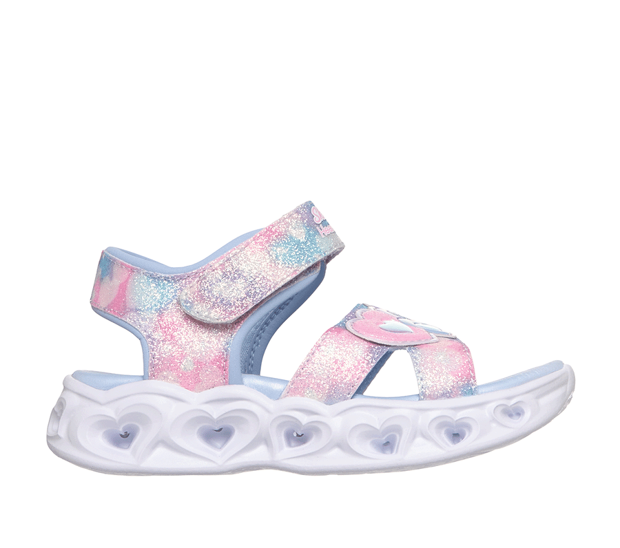 S-Lights: Heart Lights Sandal - Heart Beam, SILBER / MEHRFARBIG, fullimage number 0