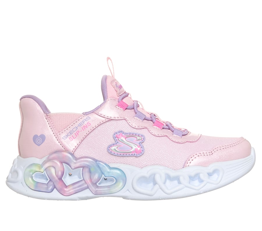 Skechers Slip-ins: Infinite Heart Lights -  Sparkle Heart, ROSE CLAIR, fullimage number 0