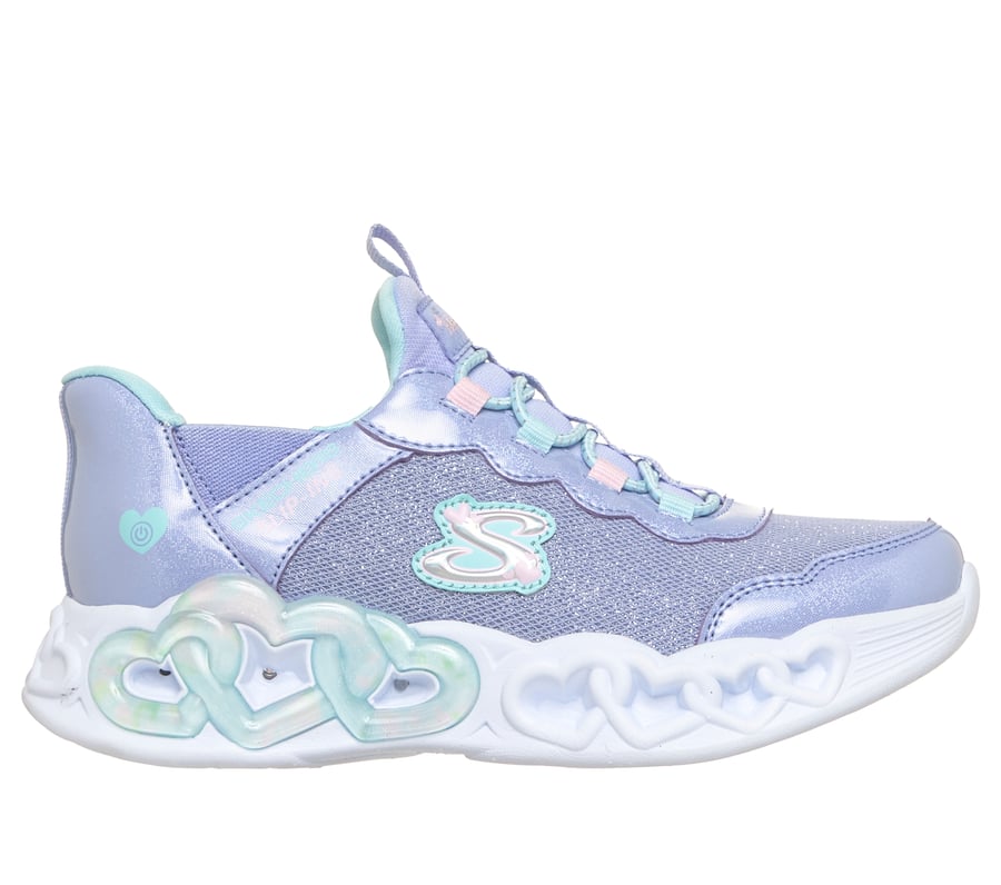 Skechers Slip-ins: Infinite Heart Lights -  Sparkle Heart, PERIWINKLE / MULTI, fullimage number 0