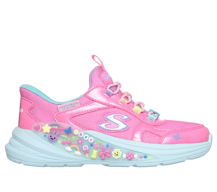 Skechers Slip-ins: Hyper-Quest - Where's My Skechers? Charm Pop, PINK / MULTI, fullimage number 0