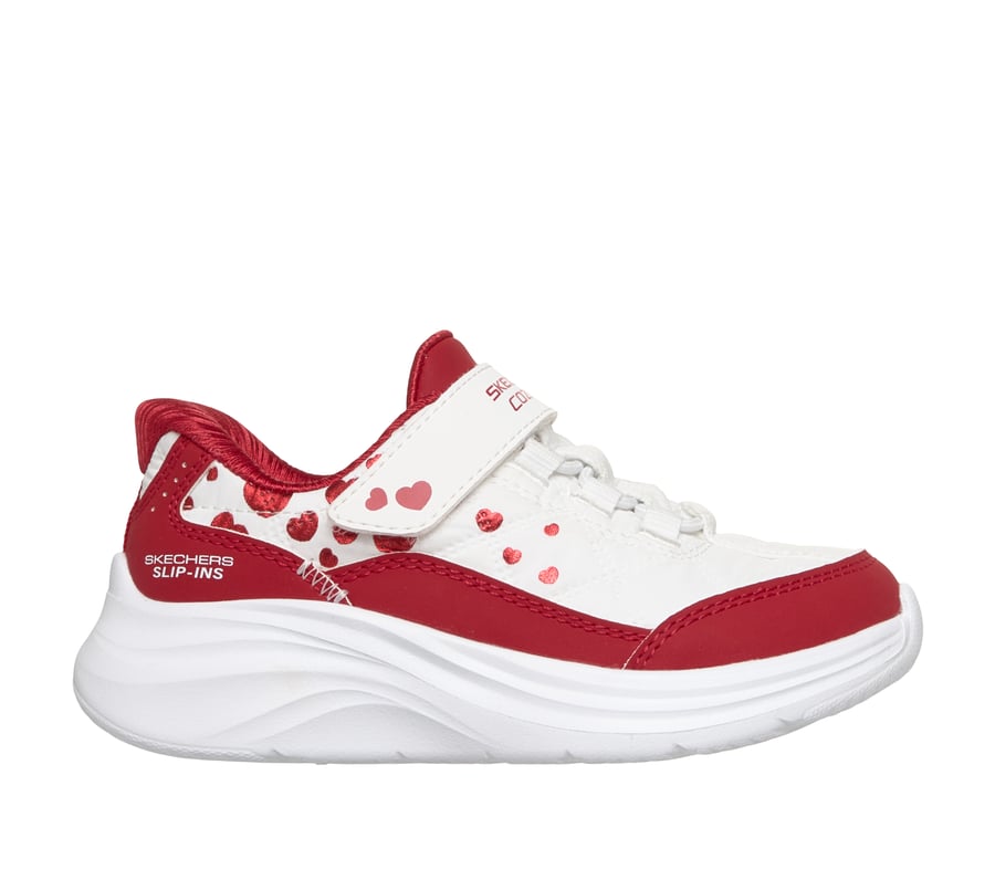 Skechers Slip-ins: Comfy Sprints - Heartdream, WHITE / RED, fullimage number 0