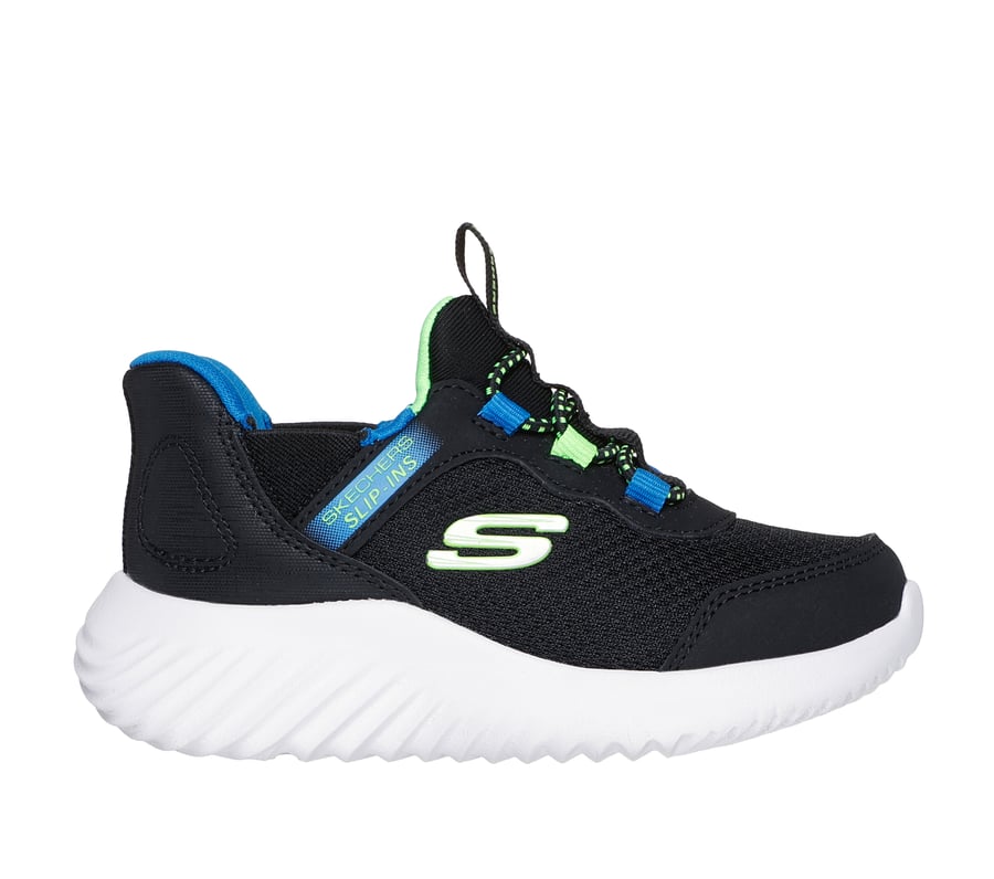 Skechers Slip-ins: Bounder - Brisk-Burst, BLACK / LIME, fullimage number 0