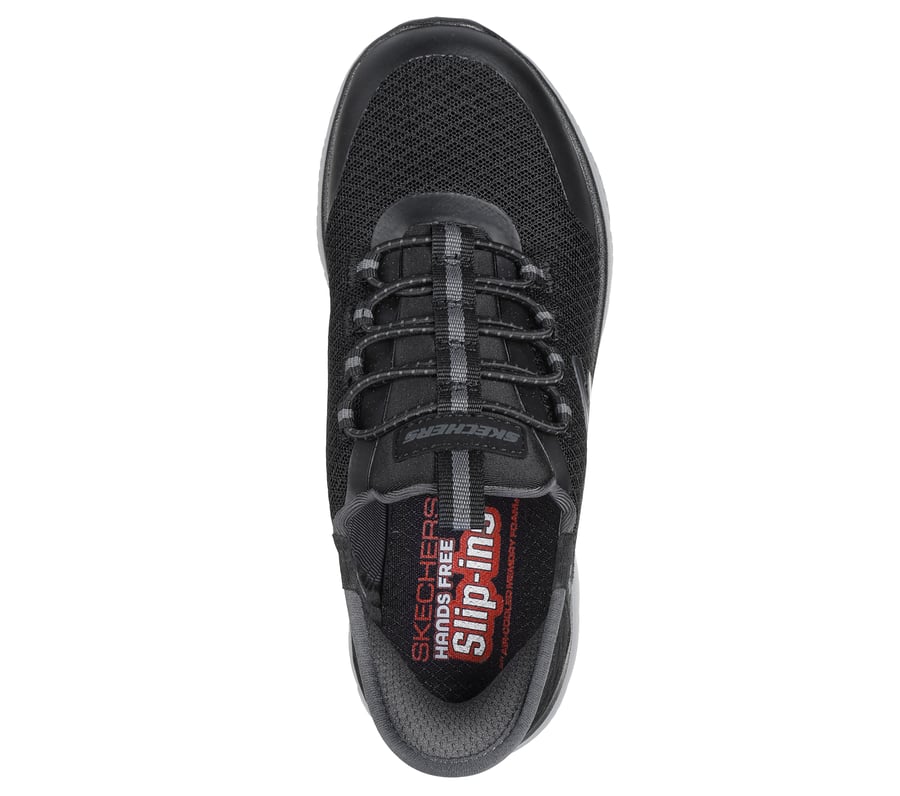 Skechers Hands Free Slip-ins Summits High Range Shoes Mens Size 11.5 Wide Black 6604009_Black_Charcoal?wid=400  main image 3