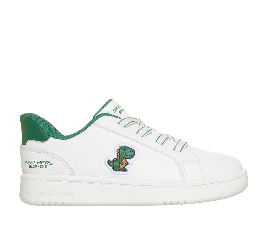 Skechers Slip-ins: Quick Street - Dino Trot, WHITE / GREEN, fullimage number 0