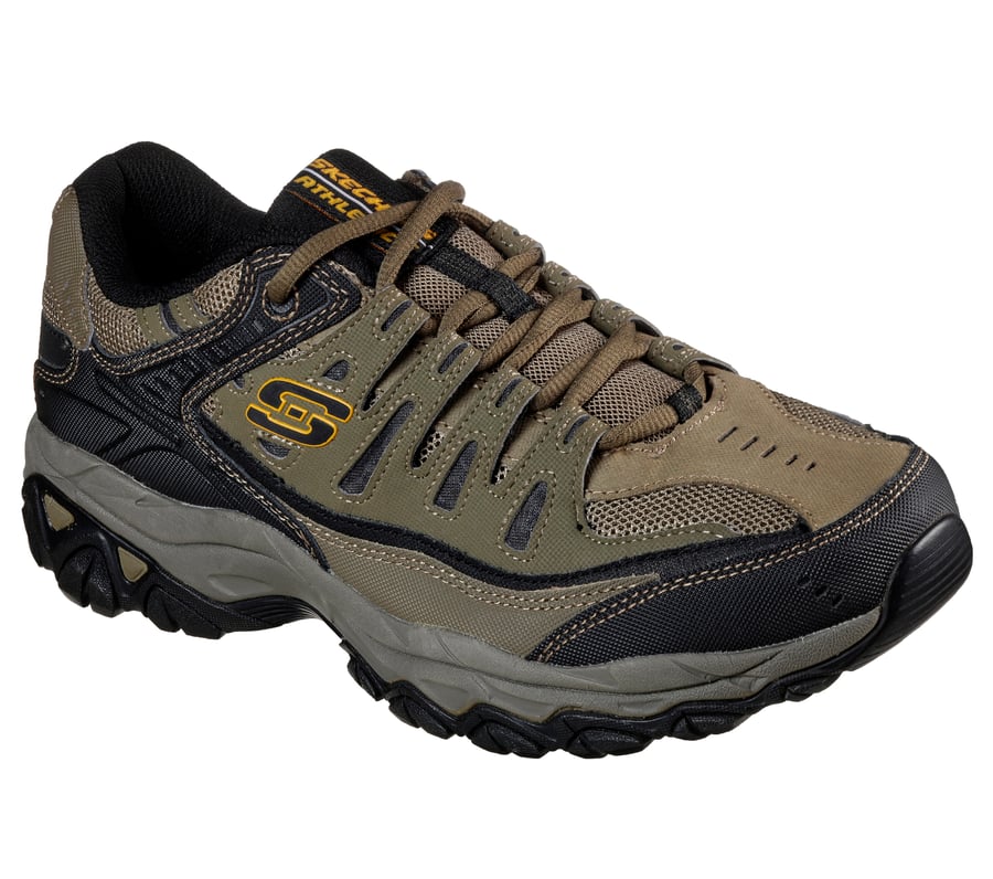 Mens 10 Skechers After Burn Memory Foam Lace-Up Sneaker Pebble / Black NEW Skechers Afterburn Memory Fit Lace-Up Sneakers, Mens  main image 3