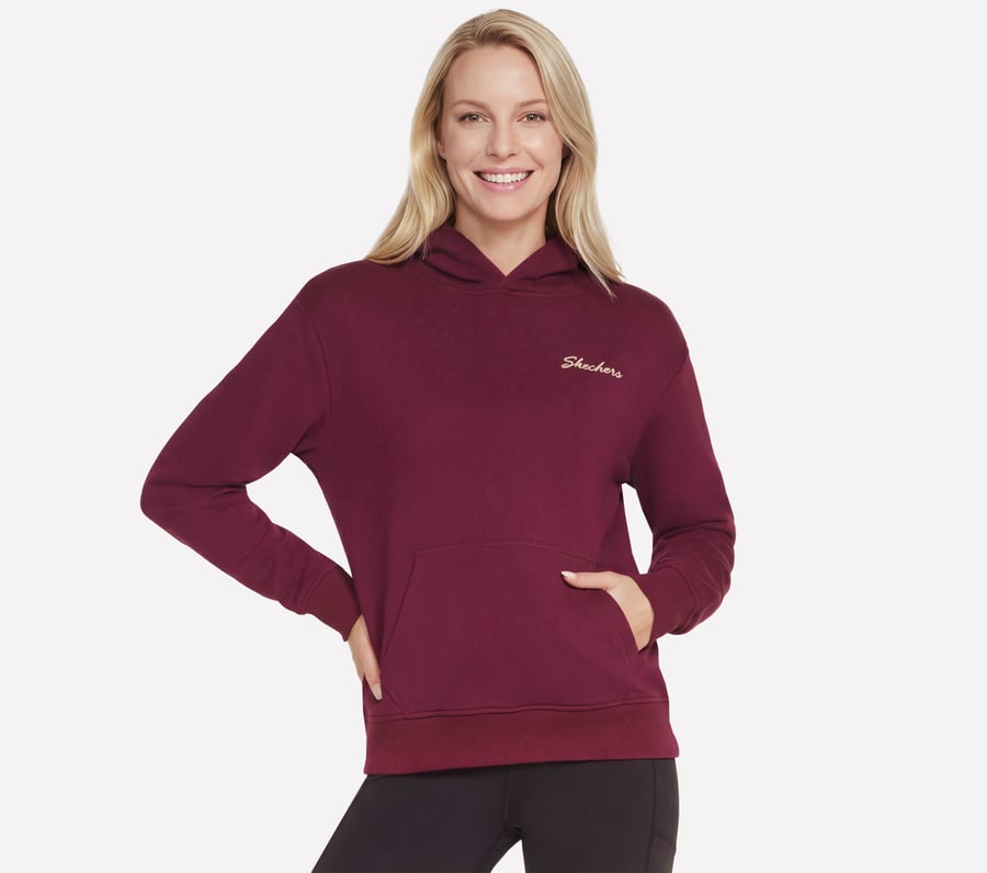 Skechers Signature Hoodie, BORDÓ / RÓZSASZÍN, fullimage number 0