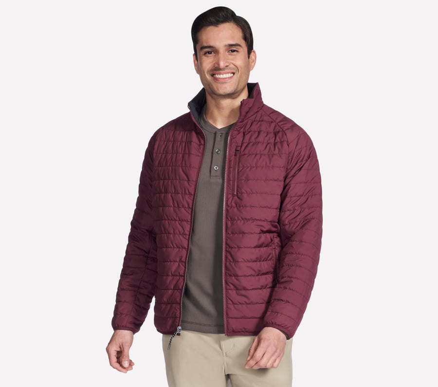 スケッチャーズ ゴーシールド アルティテュード リバーシブル ジャケット, BURG, fullimage number 0