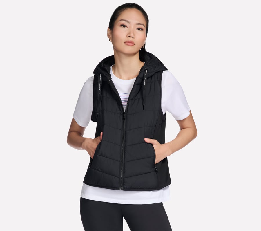 Performance Elite Hooded Vest, BLACK, fullimage number 0