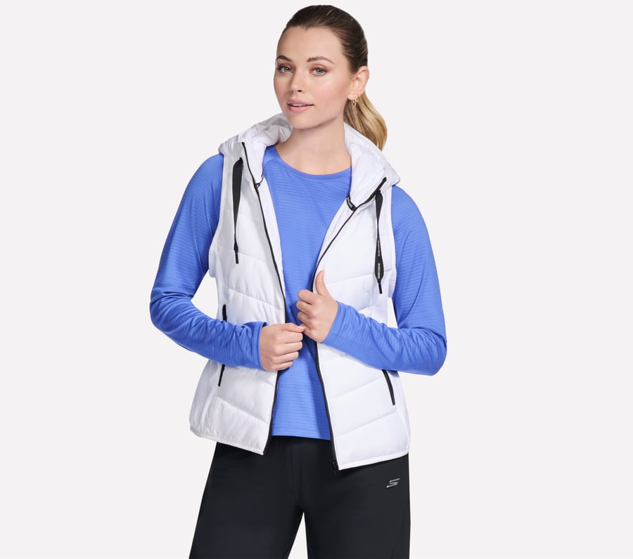 Performance Elite Hooded Vest, WHITE, fullimage number 0
