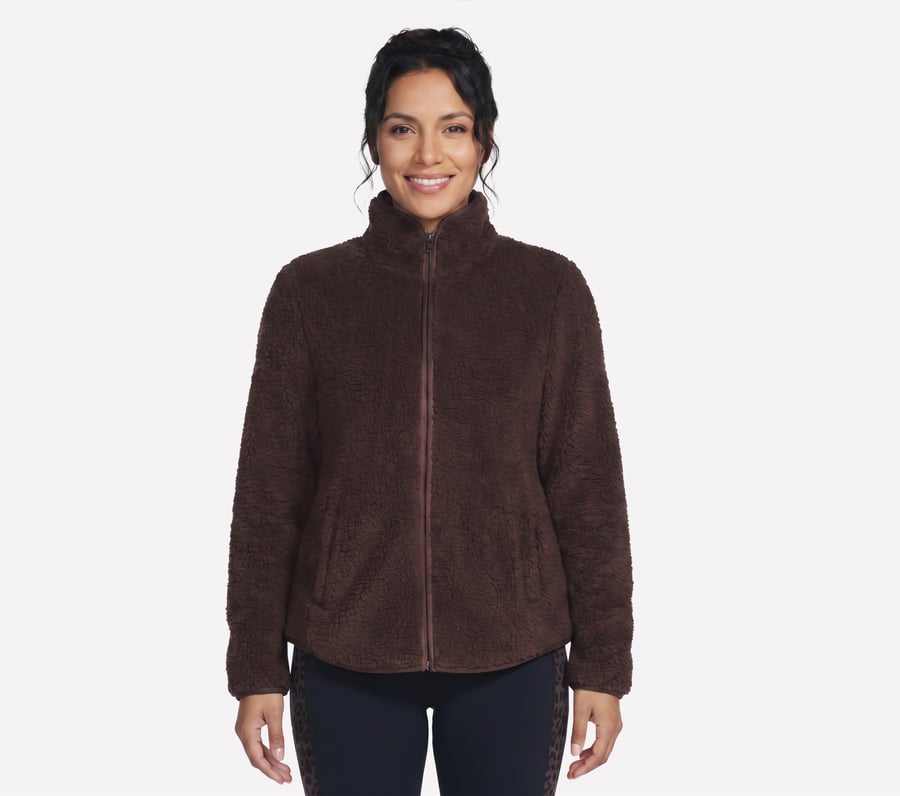 Skech-Sherpa Jacket, BROWN, fullimage number 0