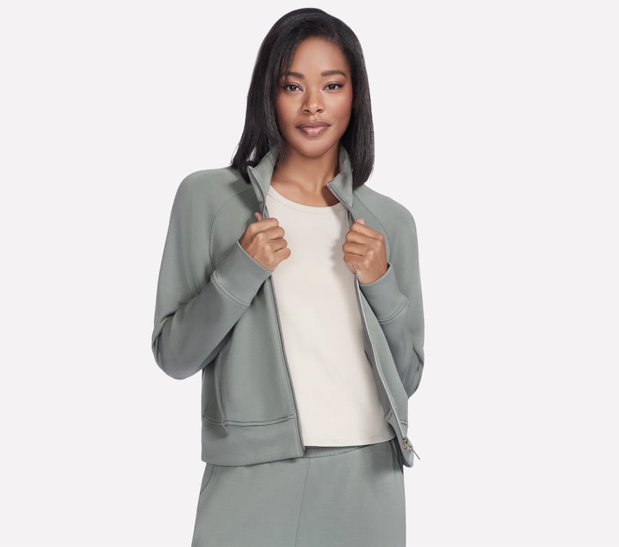 SKECHLUXE Elevate Jacket, TAUPE / OLIVE, fullimage number 0