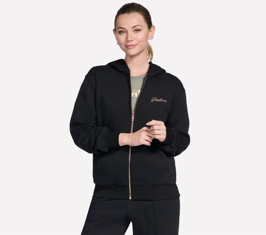 SKECH SWEATS Signature Full Zip Hoodie, BLK, fullimage number 0
