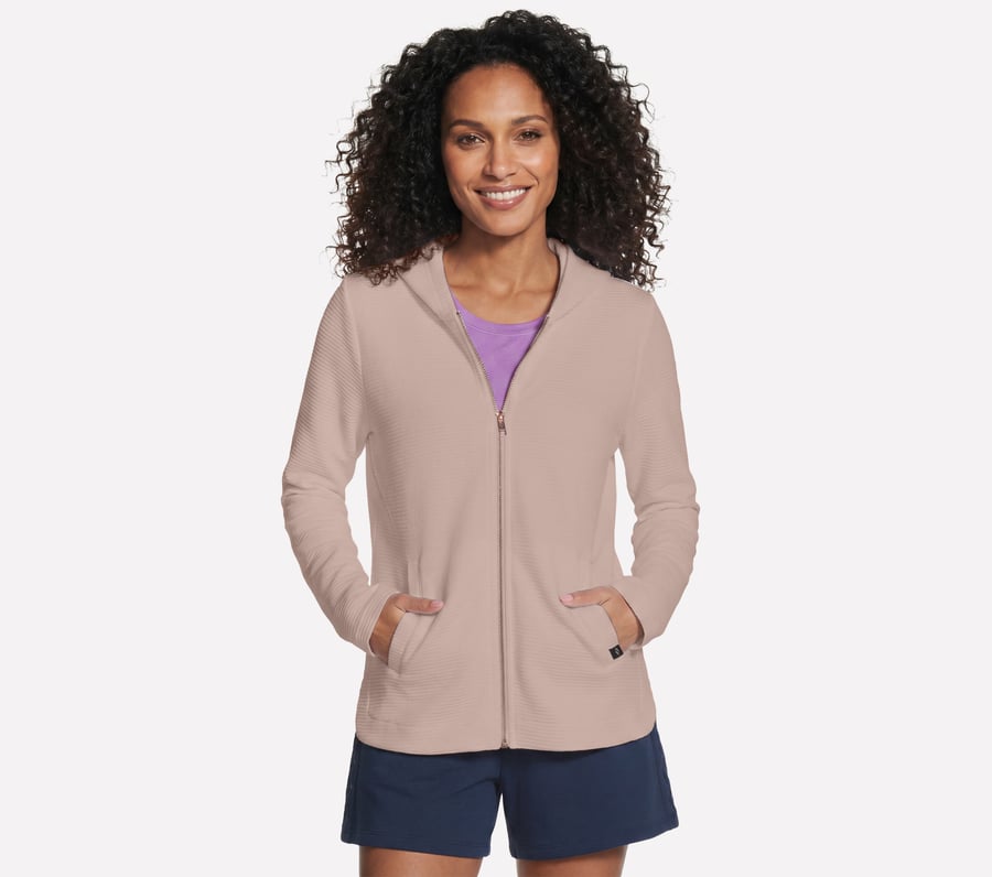 GO WALK Everywhere Tunic Jacket, TAUPE / BROWN, fullimage number 0