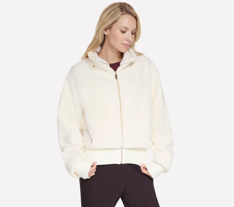 Skechers Cozy Luxe Jacket, BLANC CASSÉ, fullimage number 0