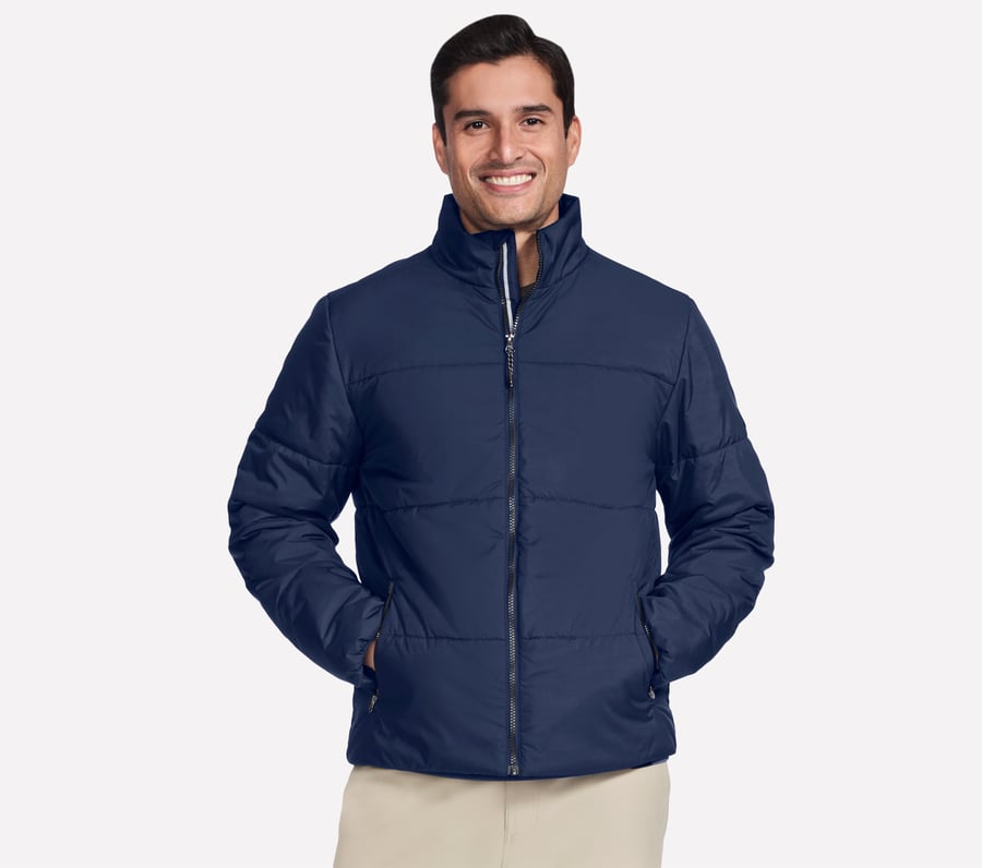 GO SHIELD Traverse Down Jacket, CHARCOAL / NAVY, fullimage number 0