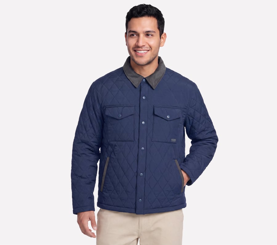 Cozy Cord Shacket, NAVY, fullimage number 0