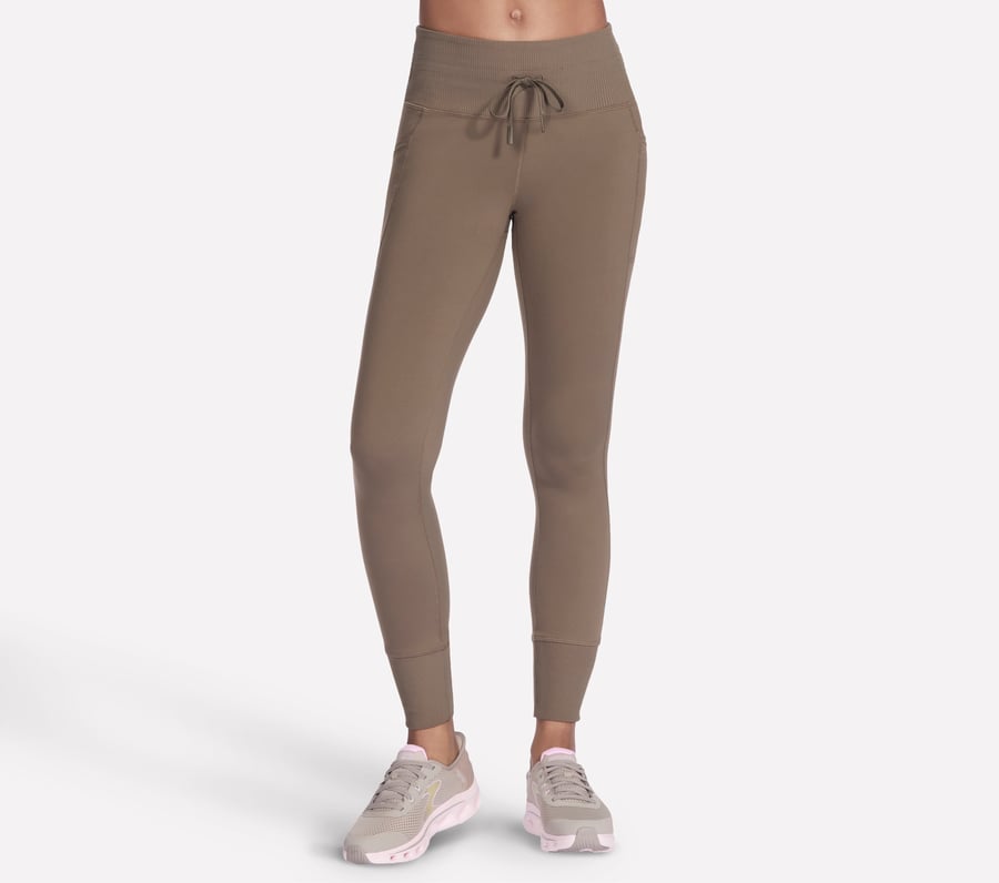 GO WALK RIB Mix Jogger, GRAY / OLIVE, fullimage number 0