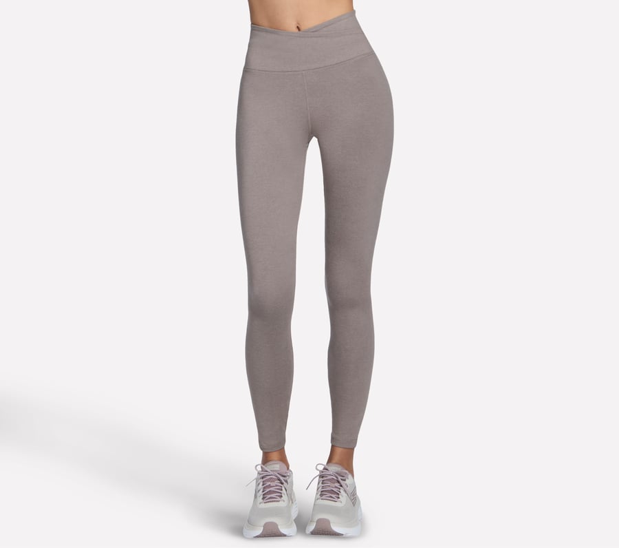 SKECHDREAM Wrap Full Length High-Waisted Legging, TAUPE / BROWN, fullimage number 0