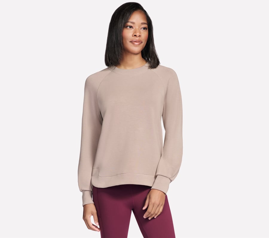 Skechluxe Elevate Crewneck, TAUPE / BROWN, fullimage number 0