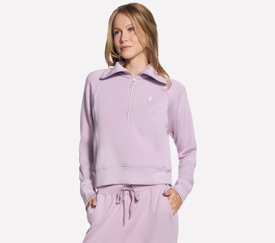 SKECHLUXE Elevate 1/4 Zip, MAUVE / PURPLE, fullimage number 0