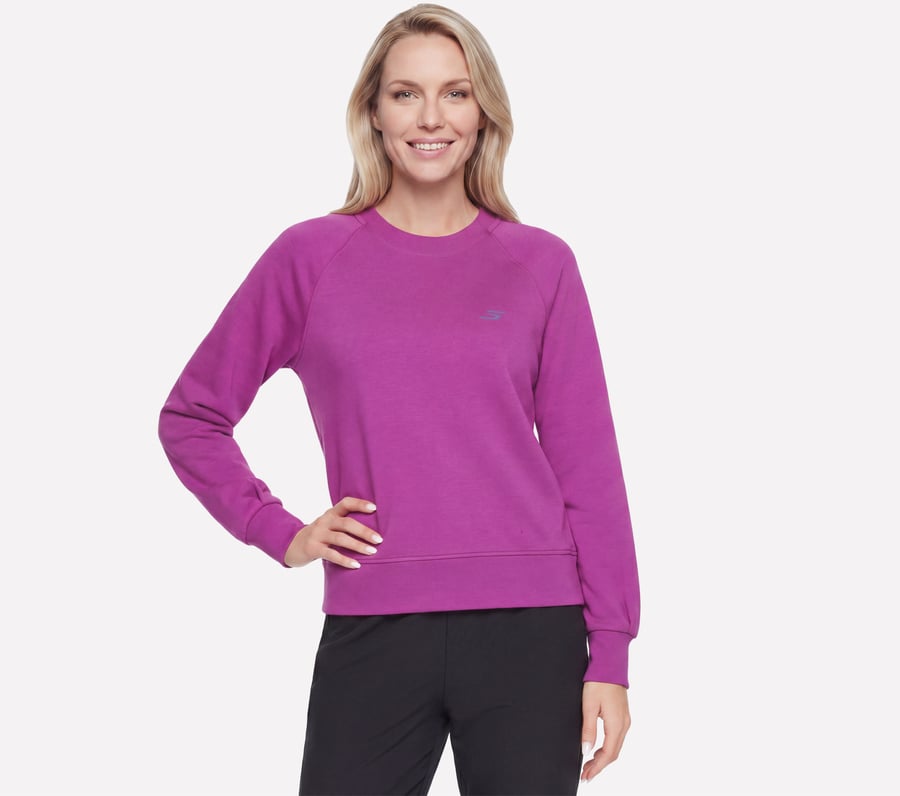SKECHLUXE Elevate Performance Crew, SILVER / PURPLE, fullimage number 0