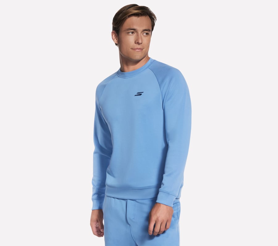 SKECHCLOUD Elevate Crew, WHITE / PERIWINKLE, fullimage number 0