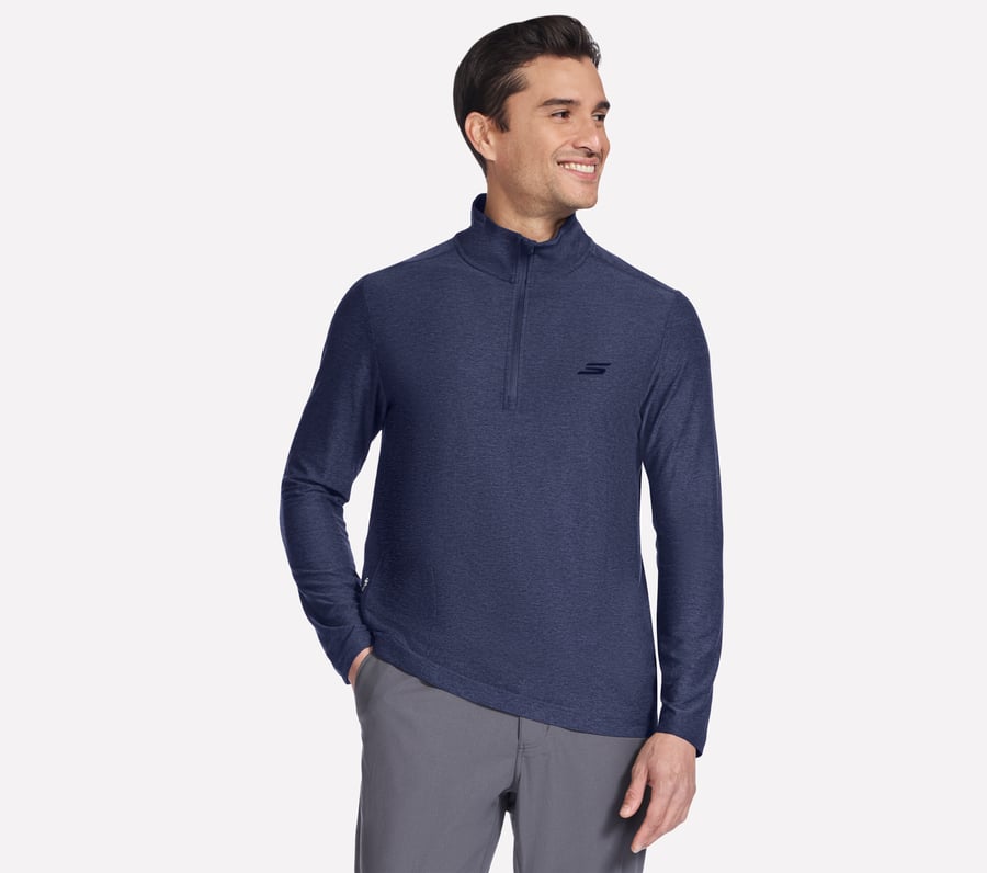 GO DRI All Day 1/4 Zip, NAVY, fullimage number 0