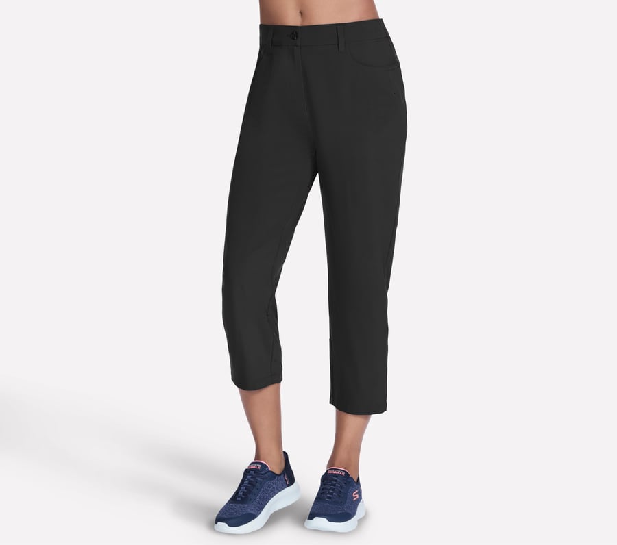 Skechers Fairway Midcalf 5 Pocket Pant, BLACK, fullimage number 0