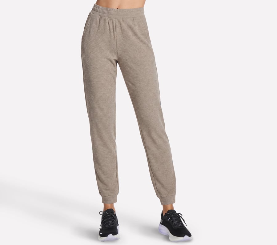 GO Luxe Ottoman Jogger, BEIGE / ORANGE, fullimage number 0