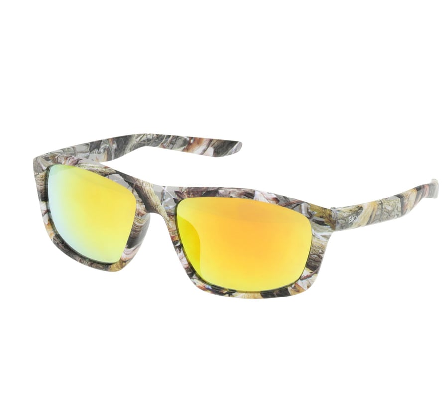 Square Mirror Lens Sunglasses, BEIGE, fullimage number 0