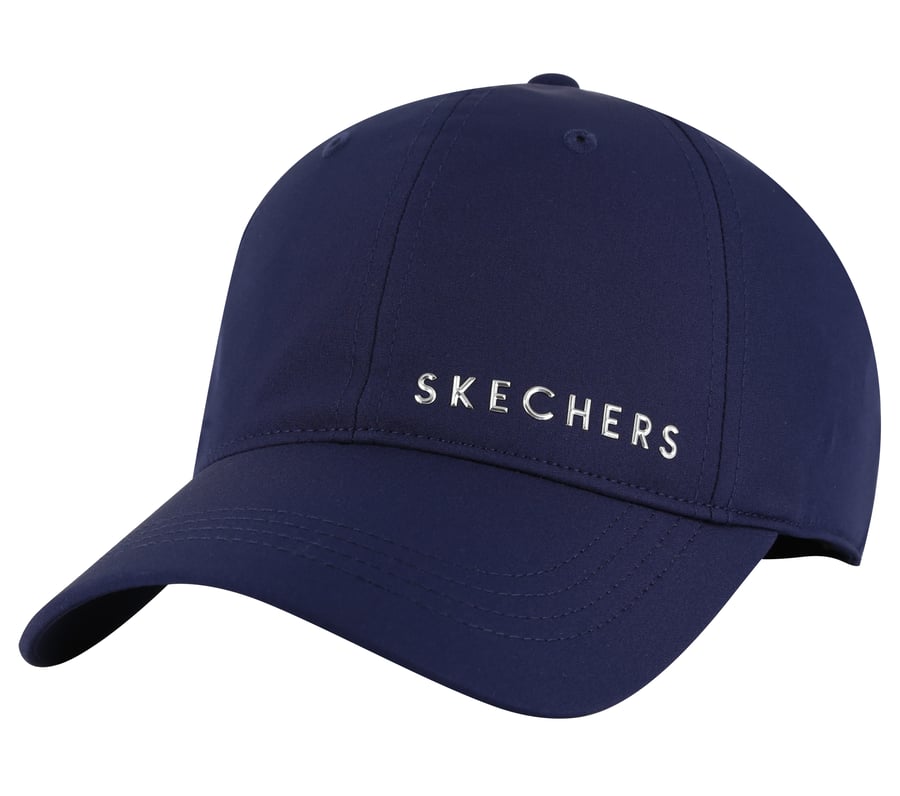 Skech-Shine Foil Baseball Hat, BLEU MARINE, fullimage number 0