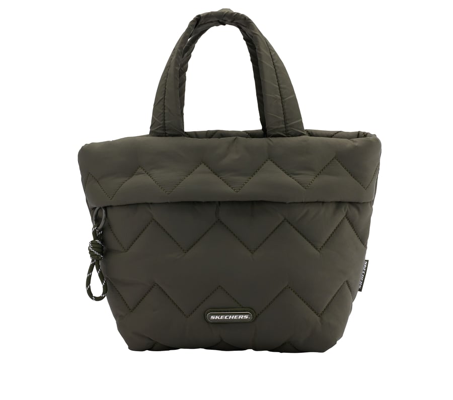 Quilted Mini Tote Bag, OLIVE, fullimage number 0