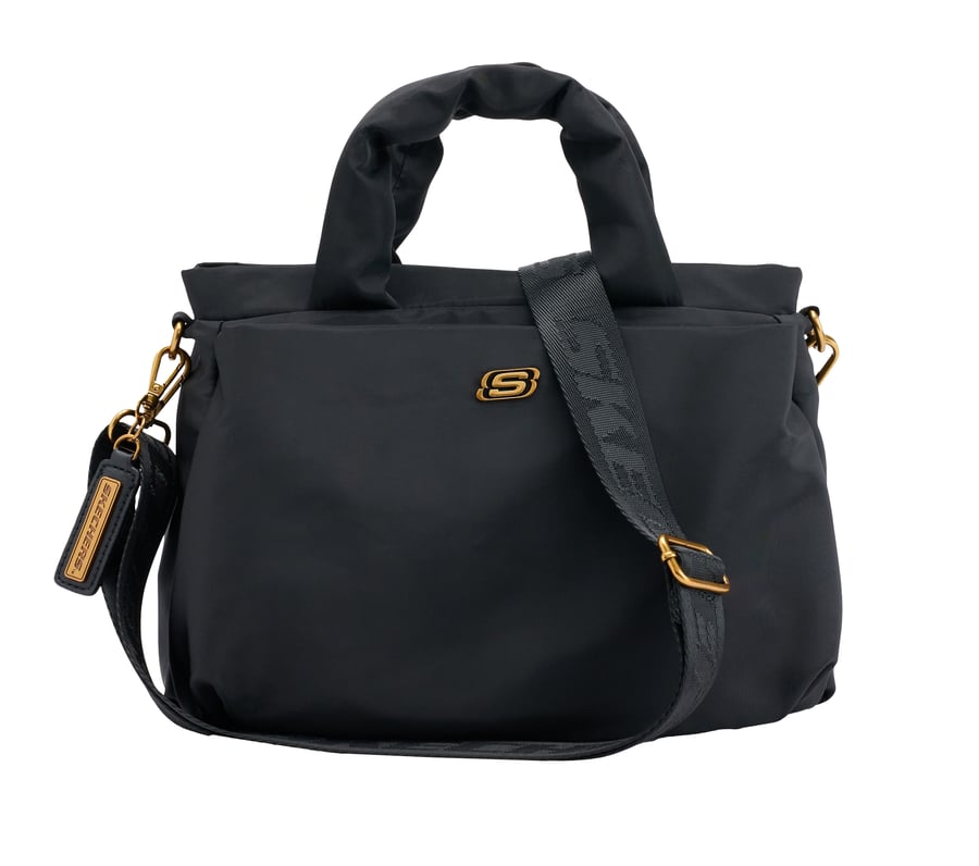 Puffy Tote Bag, BLACK, fullimage number 0