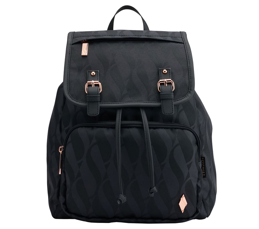 Diamond Jacquard Backpack, BLACK, fullimage number 0