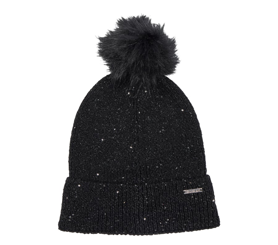 Sequin Beanie, BLACK, fullimage number 0