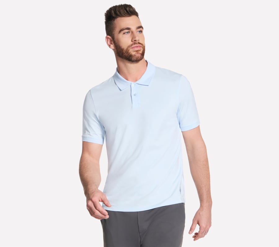Signature Pima Polo, BLUE  /  SILVER, fullimage number 0