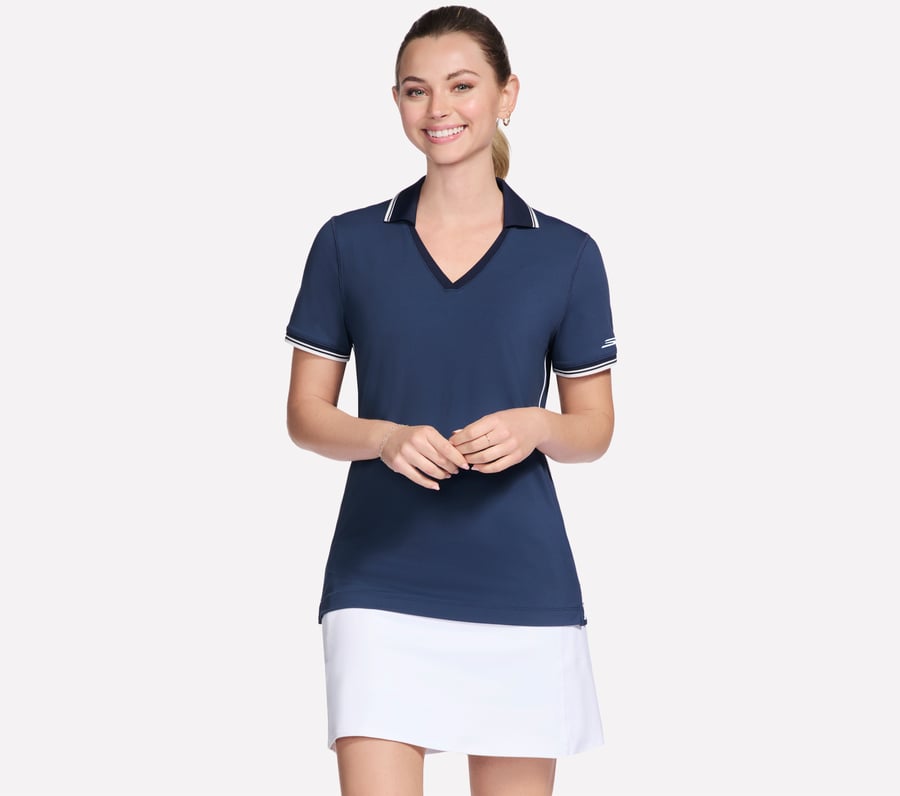Skechers Fairway Polo Short Sleeve, NAVY, fullimage number 0