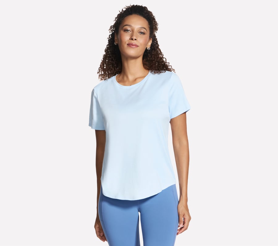 GO DRI Swift Tee, SIL / WHITE / BLUE, fullimage number 0