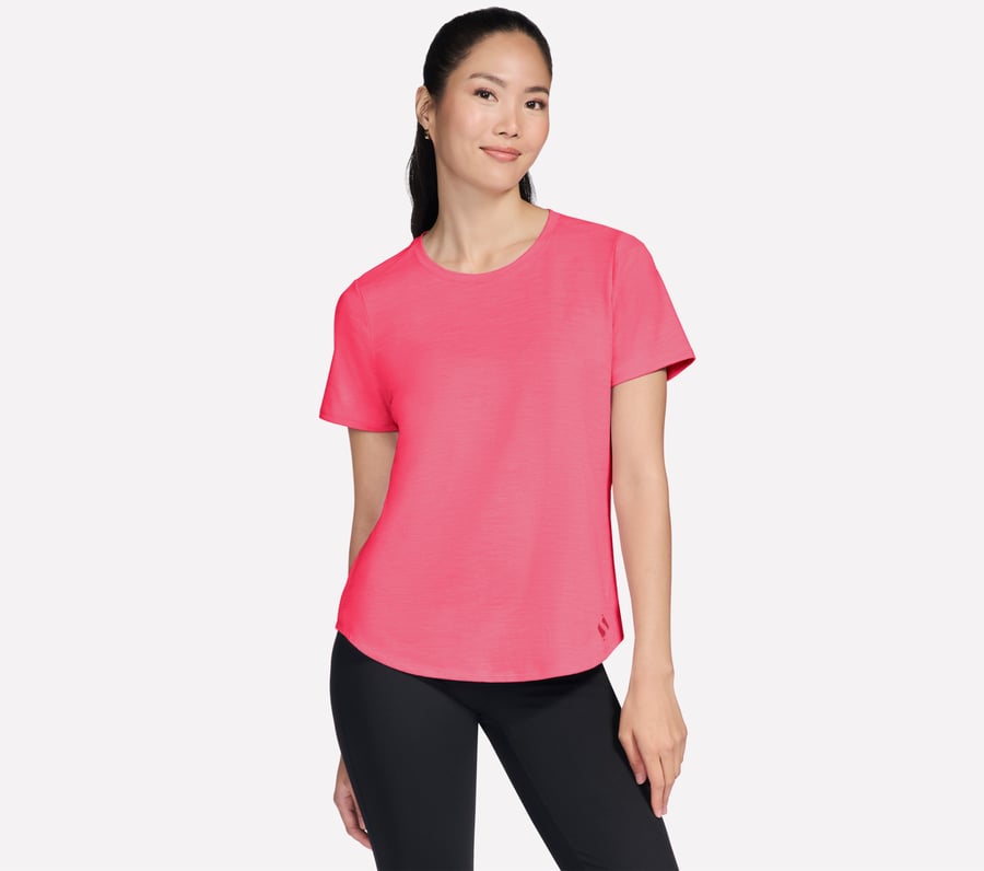 GO DRI Swift Tee, TAUPE / CORAL, fullimage number 0