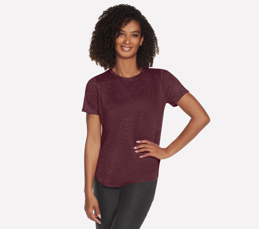 GO DRI Swift Tunic Tee, BURGUNDY / PINK, fullimage number 0