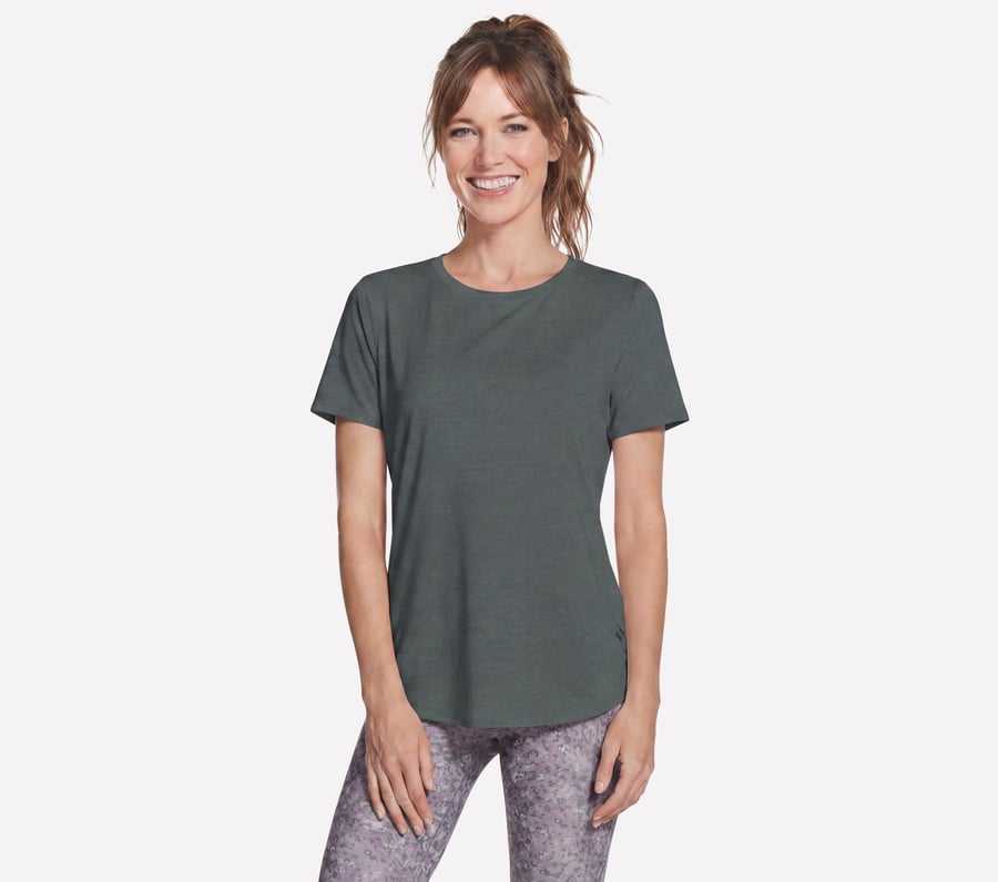 GO DRI Swift Tunic Tee, GREEN / BLACK, fullimage number 0