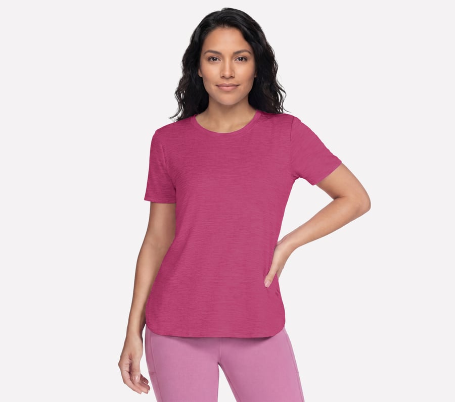 GO DRI Swift Tunic Tee, SILVER / PURPLE, fullimage number 0
