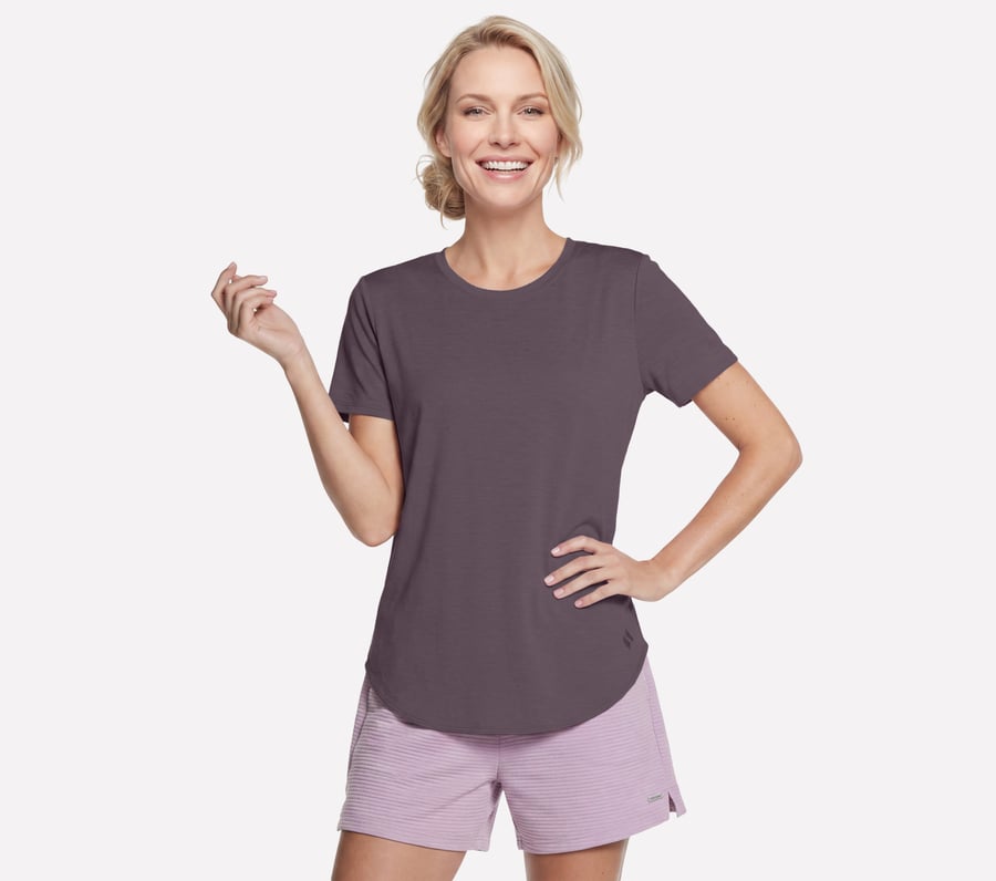 GO DRI Swift Tunic Tee, BLANC / BRUN, fullimage number 0