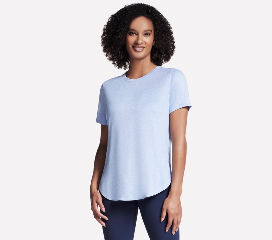 GO DRI Swift Tunic Tee, WHITE / LAVENDER, fullimage number 0