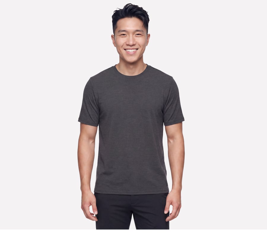 GO DRI All Day Tee, NEGRO / ROSA CLARO, fullimage number 0