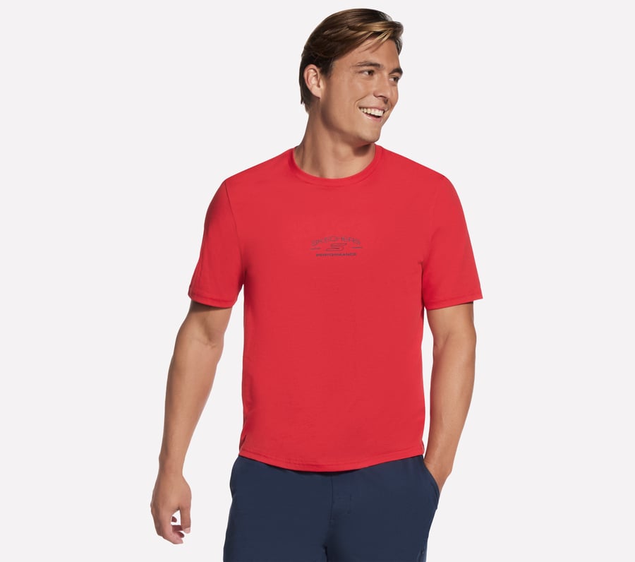Cadence Tee, RED / BROWN, fullimage number 0